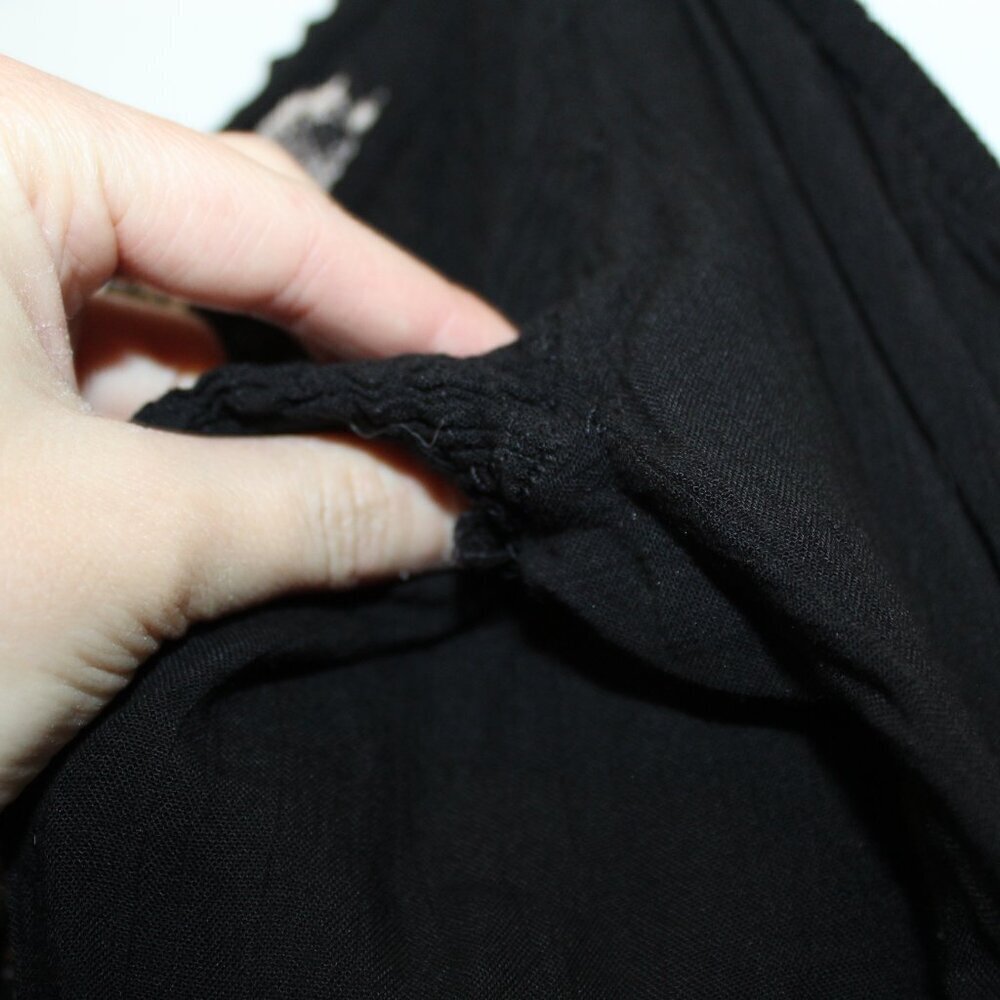 Angie Black Boho Cold Shoulder Dress Size Large - Picture 11 of 11